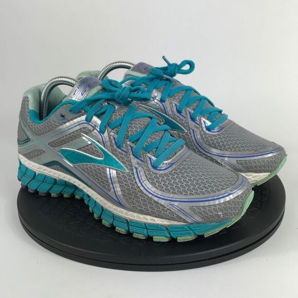 Brooks GTS 13 Gray/Aqua Athletic Running Shoes Women’s Size 10 Wide - Picture 3 of 11